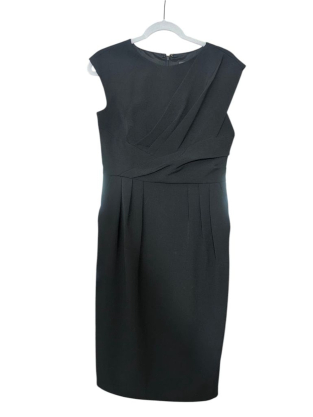 Adrianna Papell Black Sheath Dress Size 8 - Picture 4 of 13